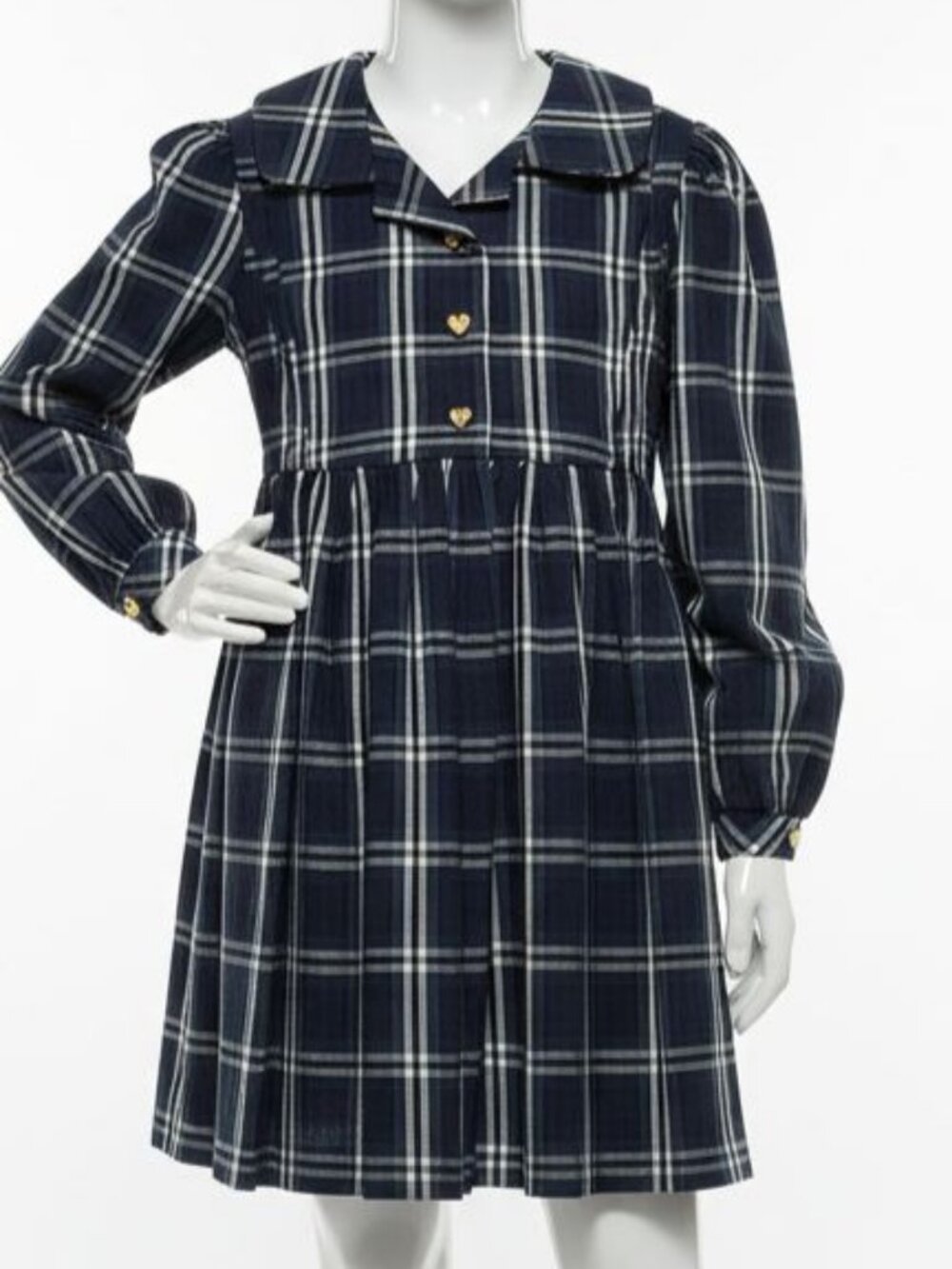 Cara Cara Girl's Green Sienna Plaid Dress Size 6T
